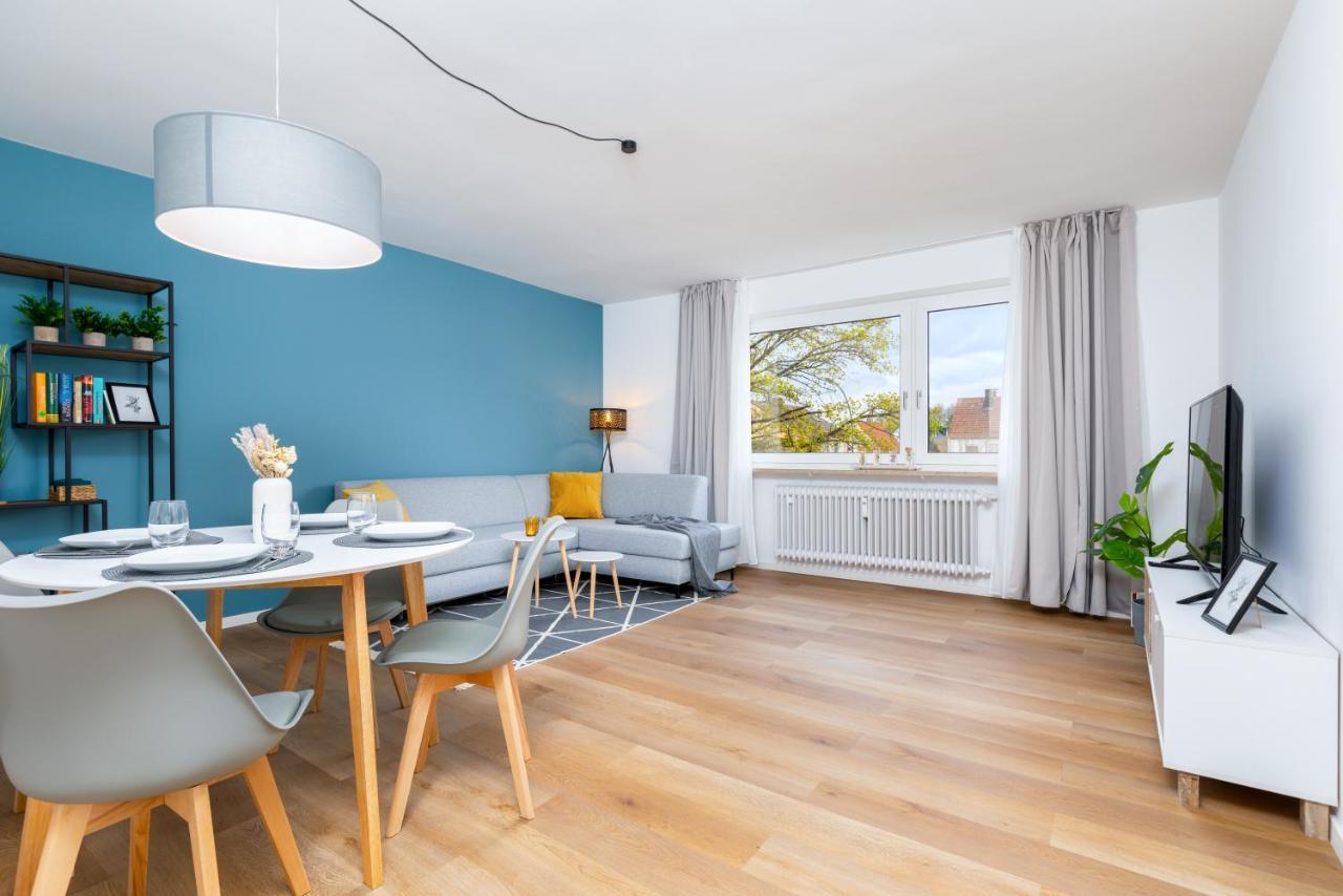 E&K Living - Design Apartment - 2 Bedrooms - Kitchen - Free Parking 奥格斯堡 外观 照片