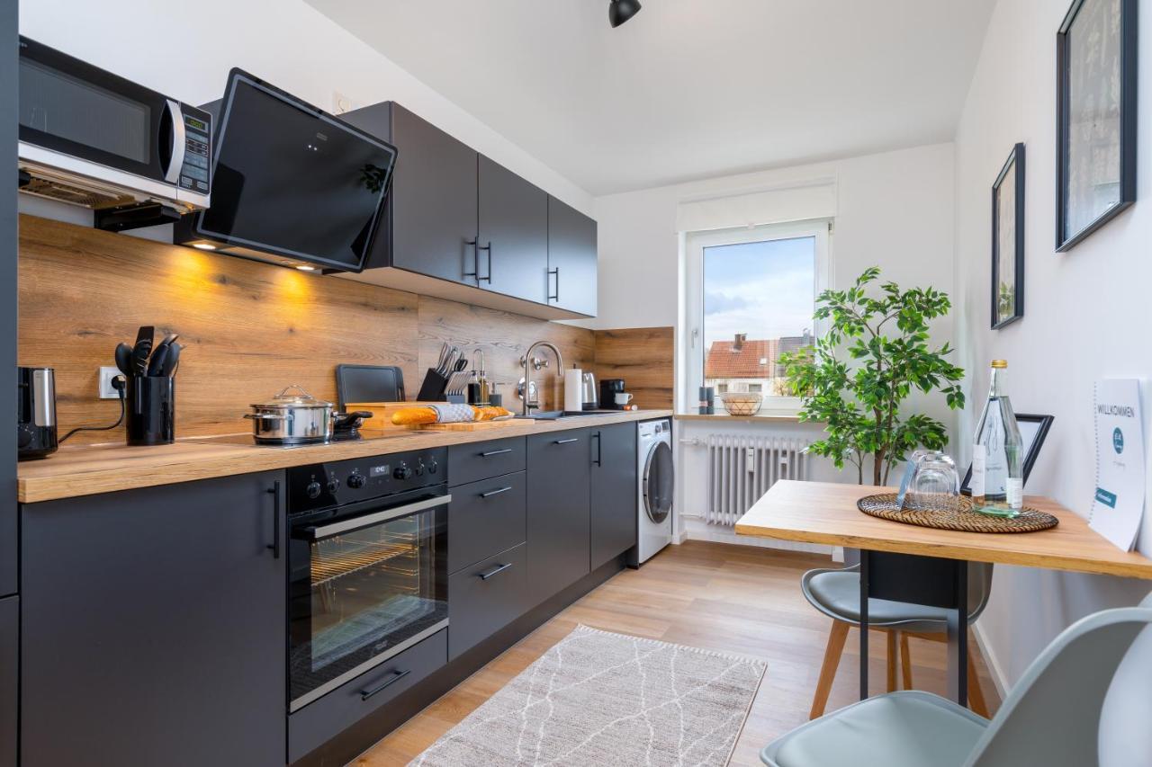 E&K Living - Design Apartment - 2 Bedrooms - Kitchen - Free Parking 奥格斯堡 外观 照片